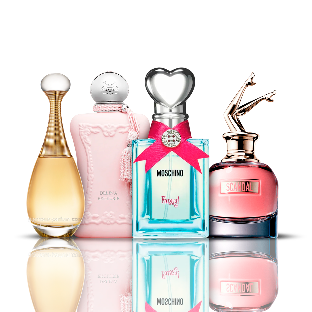 Set od 4 parfema | Funny Moschino + Delina + Scandal + J'adore 100 ml