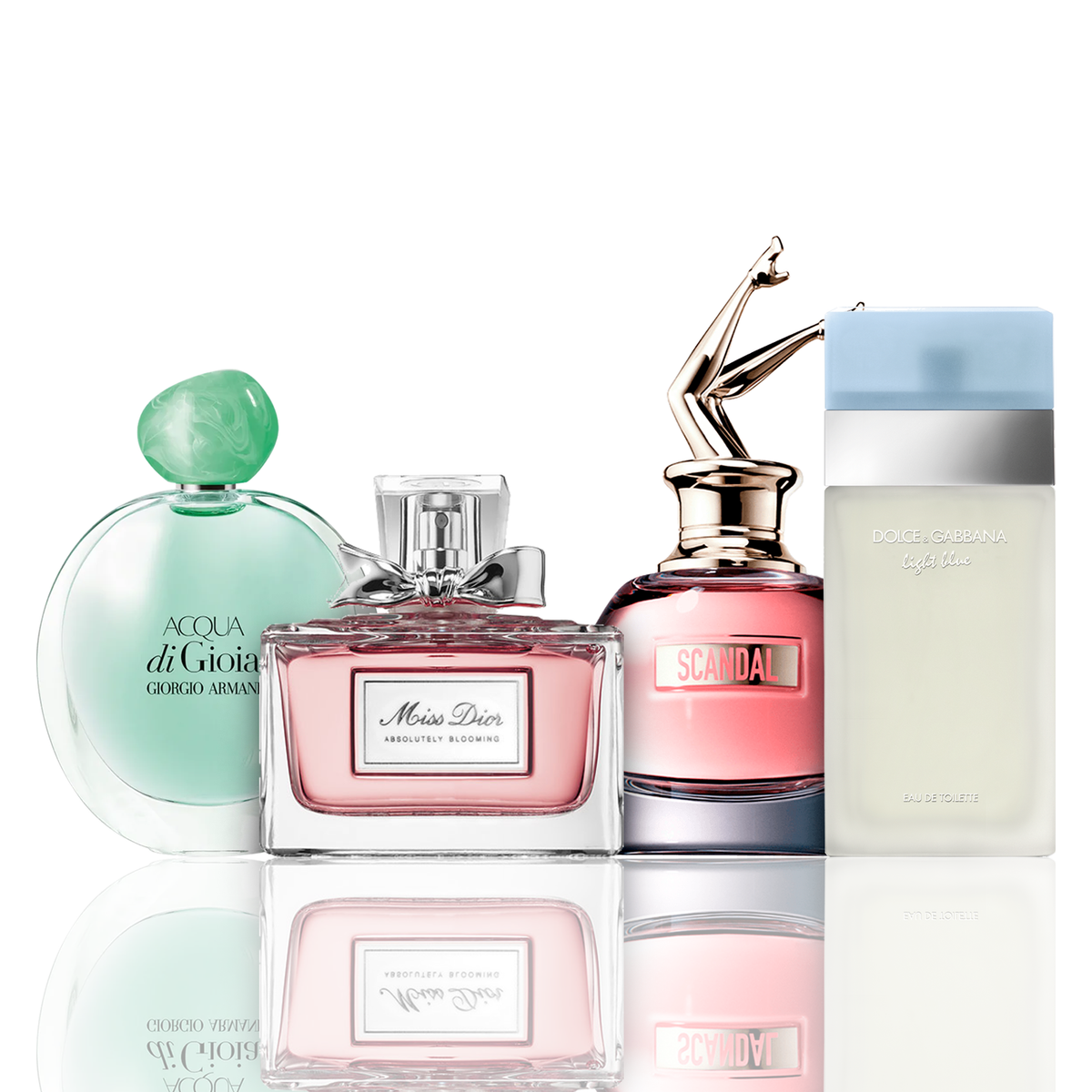 Set od 4 parfema | Acqua di Gioia, Light Blue, Scandal, Miss Dior 100 ml