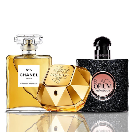 Set od 3 parfema | Chanel N°5 + Lady Million + Black Opium